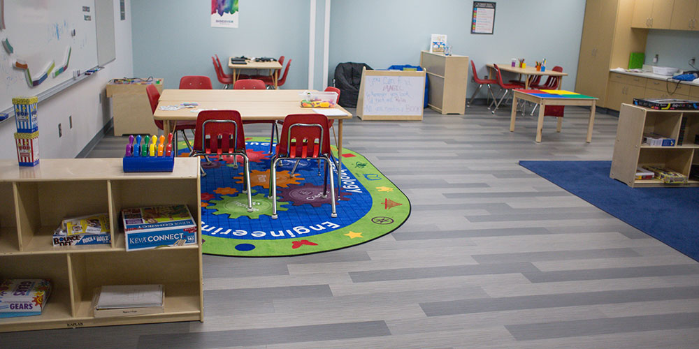 image of classroom in learning center