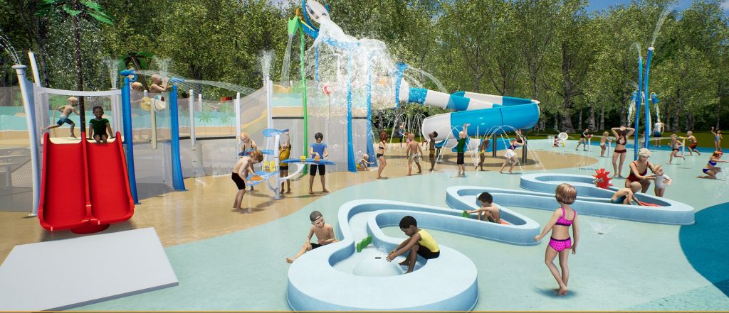 rendering of meidinger splash park
